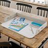 YAMAZEN Desk Mat, Table Mat, Tray, Tidying Up, Living Room Study Mat, Tabletop Mat, Fits A3A4B3 Sizes, Easy To Carry, Foldable, with Handle, Slim