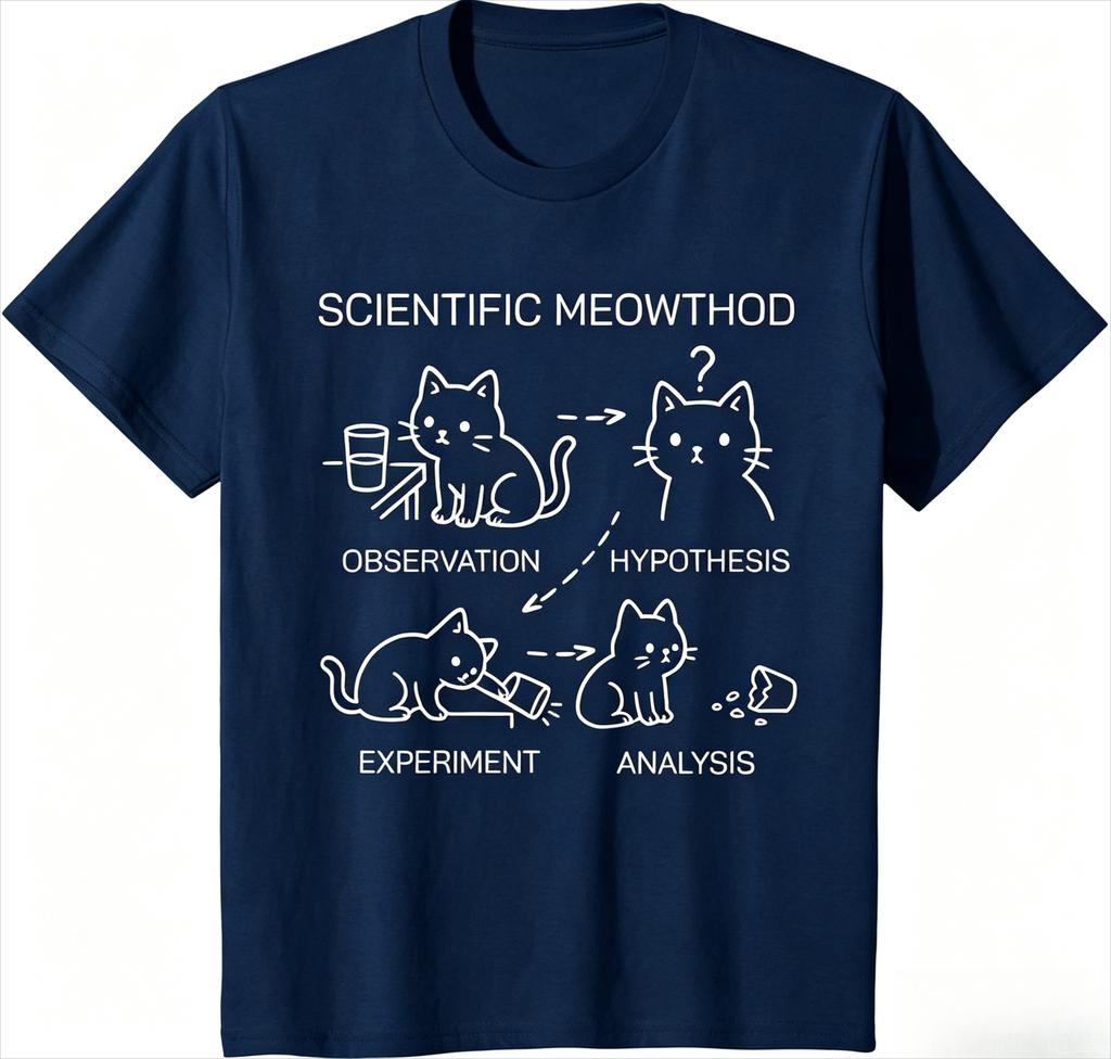 Science Cat Language Fun Science Cat Teacher Student Cool Tshirt Casual Printed Tshirt Top Clothing Fashion Personality