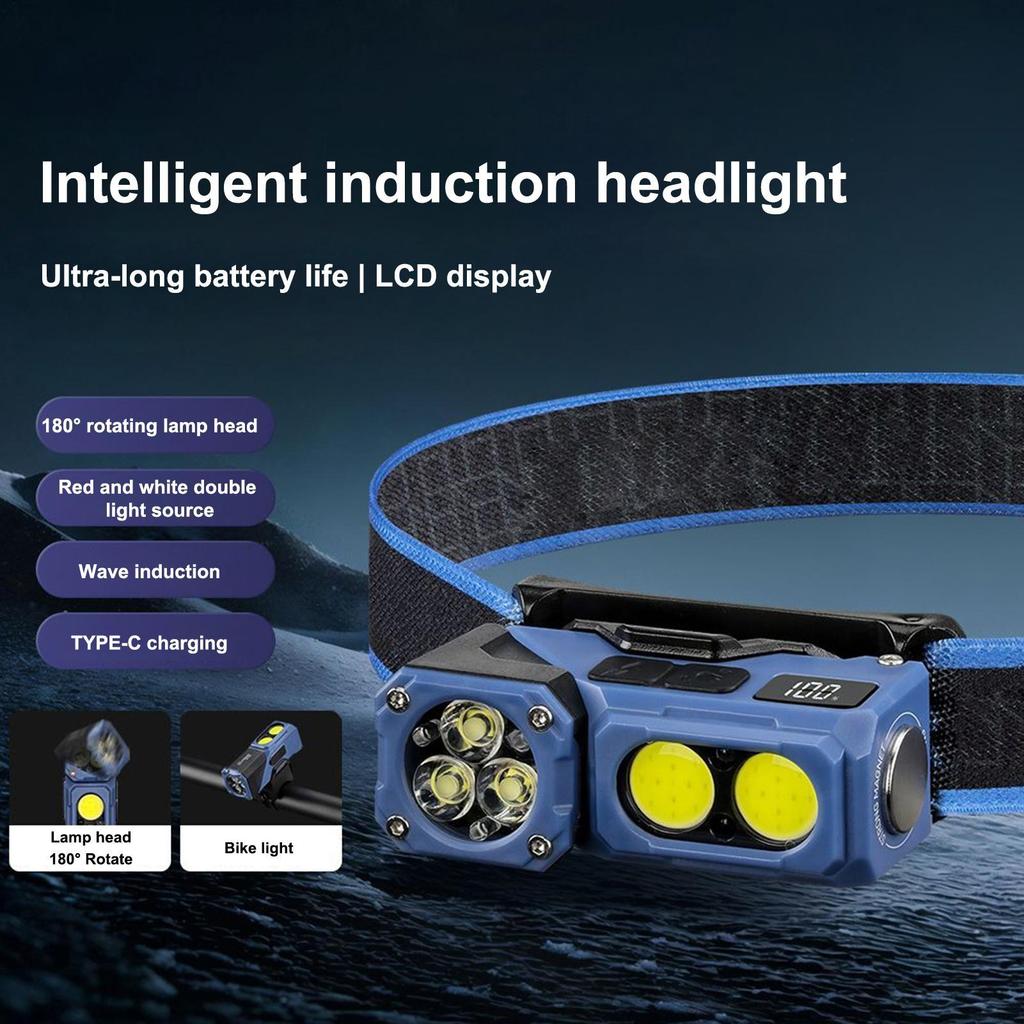 Strong Light Headlamp Mini Led Night Fishing Powerful Torch Head Lamp Outdoor Waterproof Camping Portable LED Headlamps