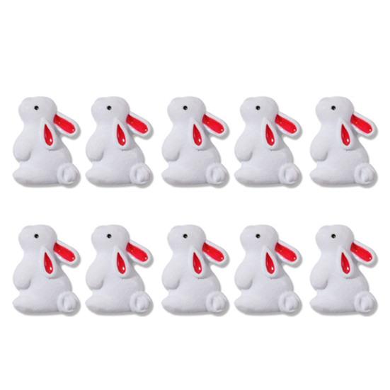 10Pcs Nail Ornaments Removable DIY Metal Eco-friendly Lovely Bunny Decoration Manicure Design for Salon