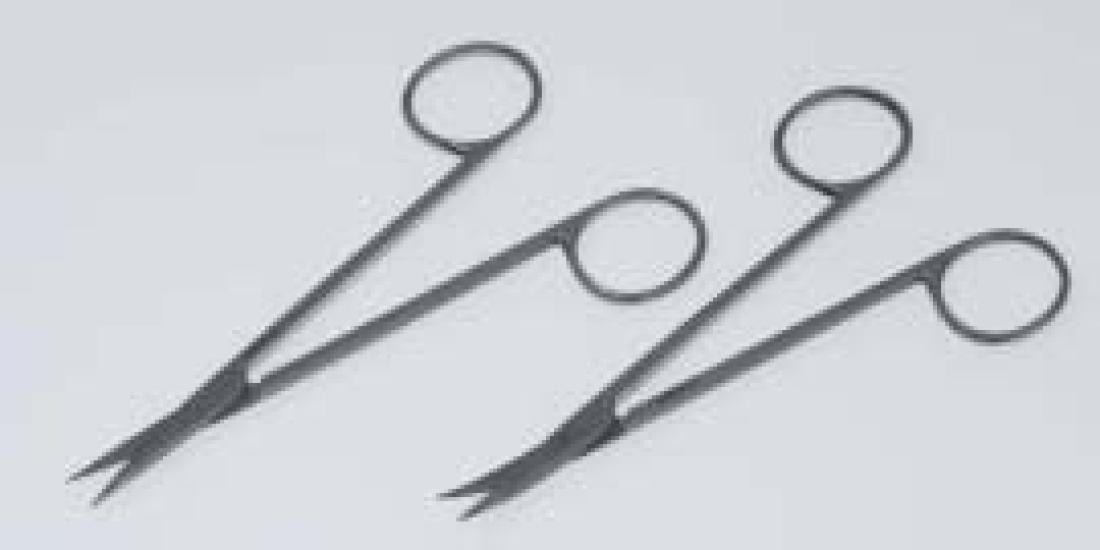 

Japan Fritz Medico Plastic Scissors 13cm Curved Double-pointed B992-027T