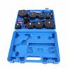 9 Pcs Turbo System Leakage Tester Turbocharger Air Pressure Boost Leak Test Kit with Pressure Gauge Tester