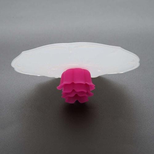 Reusable Silicone Cup Cover/Lid, Dustproof and Leakproof, Perfect for Mug Lids, Keeps Cups Warm, Keeps Cups Warm, Cute Rose Design, Improves Quality o