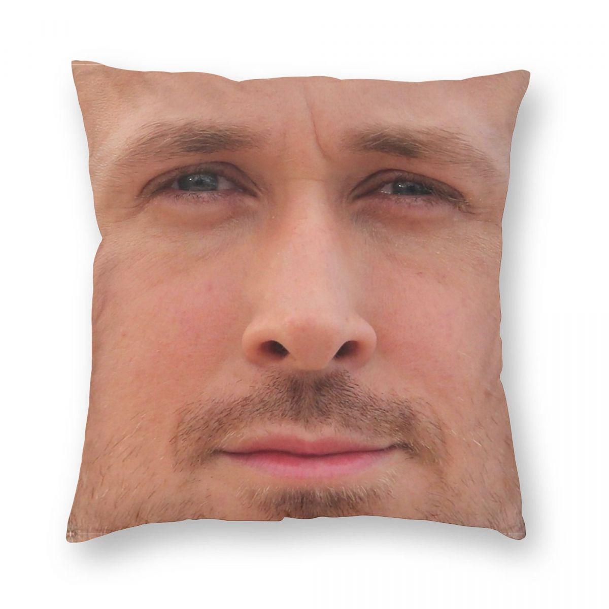 Helenal Unisex Ryan Gosling Face Drive Pillowcase Soft Polyester Cushion Cover Decorations Pillow Case Cover Home 40*40Cm