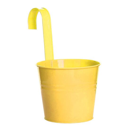 Exquisiter eiserner Hängeblumentopf für Balkondekoration