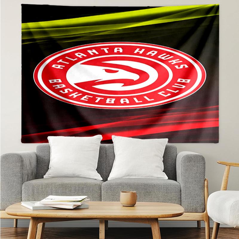 1PC Atlanta Basketball Tapestry Accessories Playroom Tapestry, for Bedroom,Livingroom, Dormitory Room Wall Decor Fan Birthday Gifts