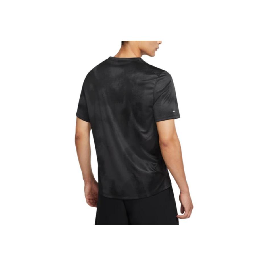 Nike Quick-Dry Breathable Printed Round Neck Short Sleeve T-Shirt Men Tops Black DD5320-045