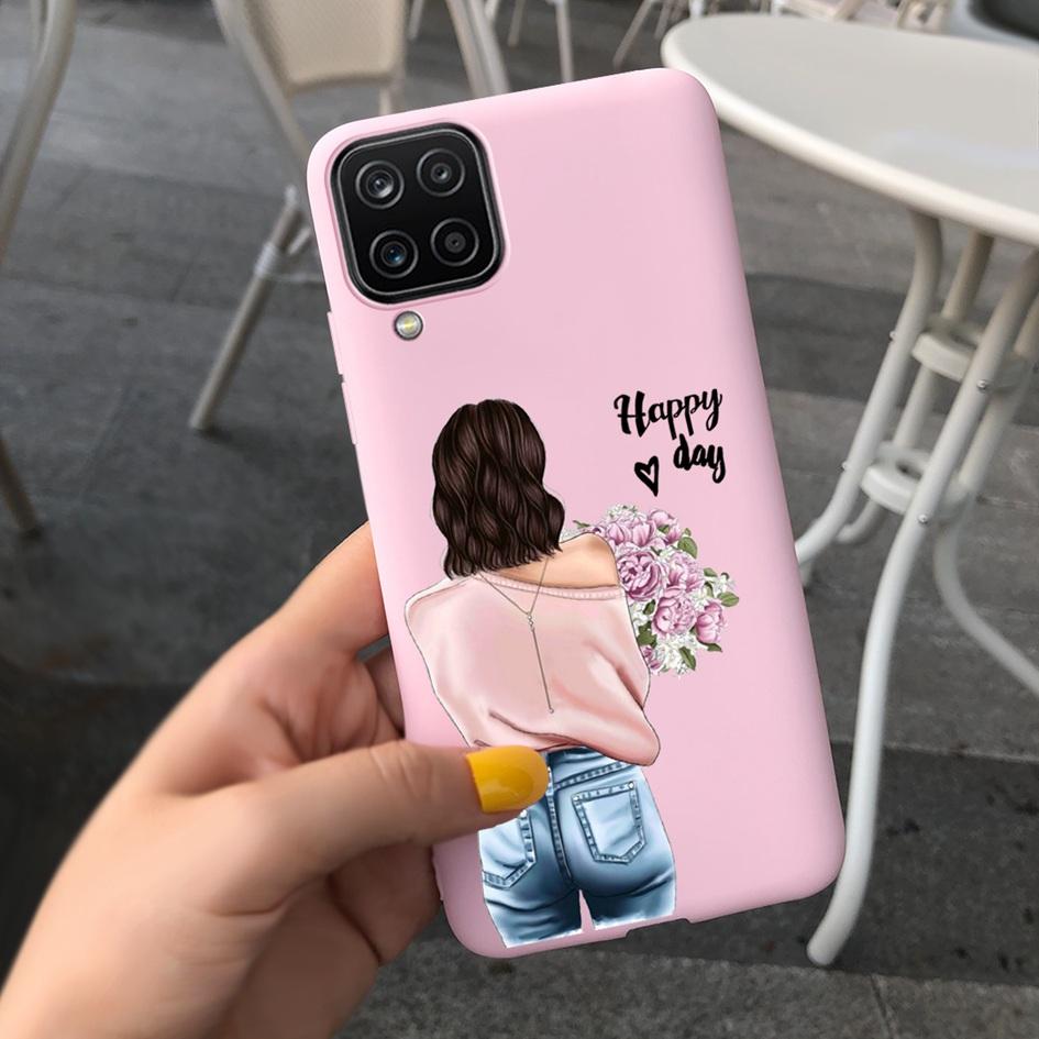 For Samsung Galaxy A12 Case Samsung A42 5G Lovely Heart Cover Back Fundas For Samsung A 12 SM-A125F SM-A426B A 42 5G Phone Cases