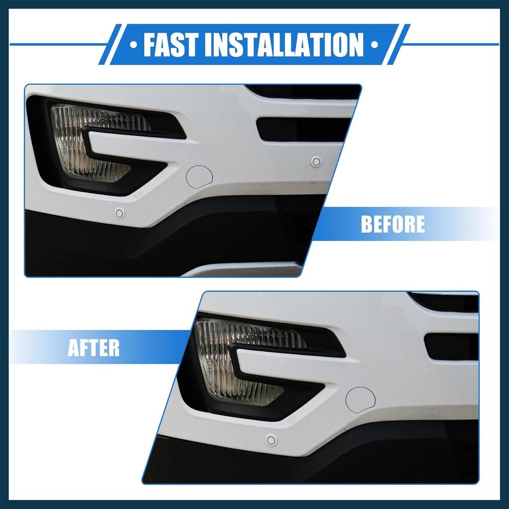 Auto Abschleppöse Haken Abdeckung Kappe Kompatibel für Ford Explorer 2011-2015, Langlebiger Kunststoff Weiß Frontstoßstange Automobilteile