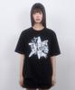 LMR Vintage Star Slub Pintuck Short Sleeve T-Shirt Black