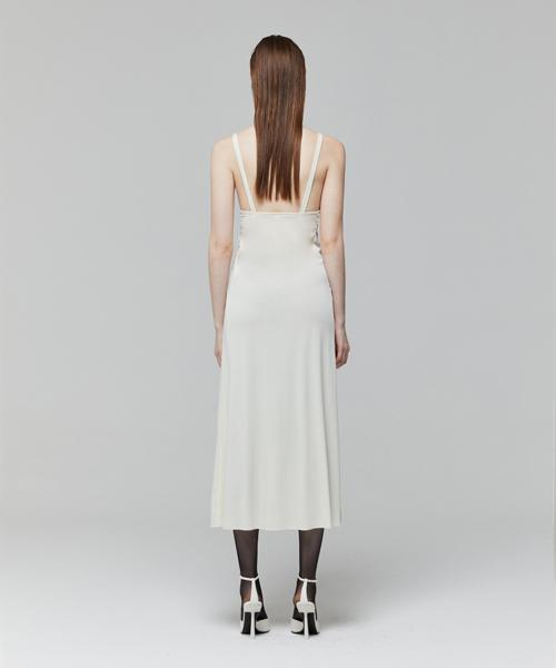 Lady Volume Side Line Dress_Cream