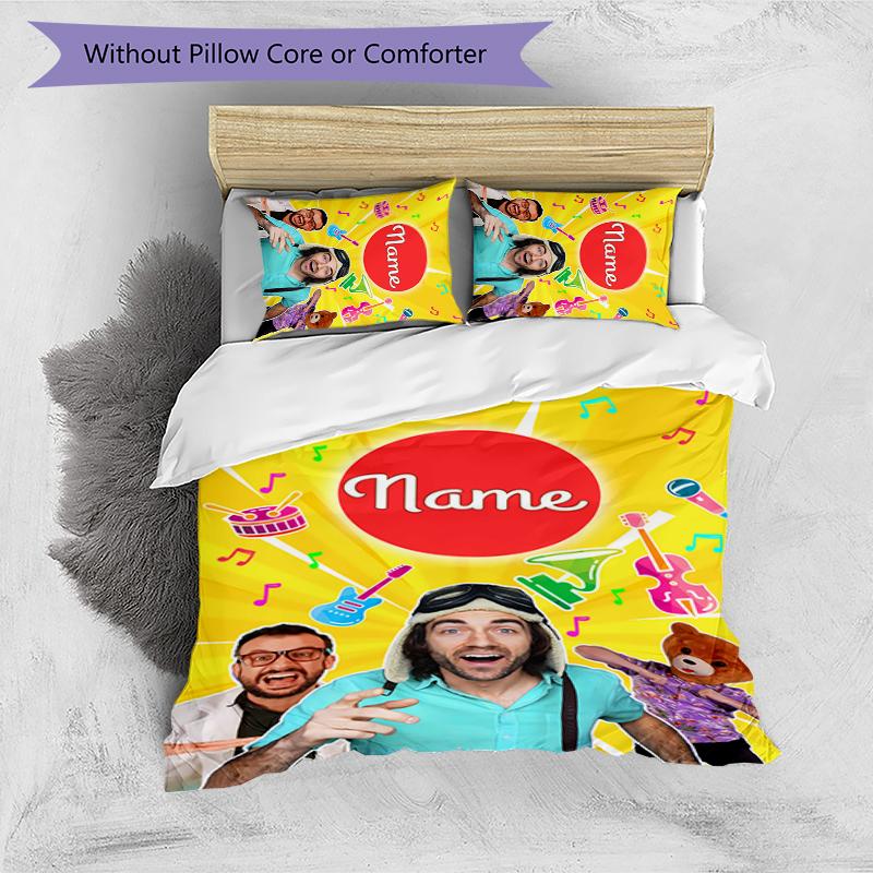 3pcs Custom Name Danny Go Bedding Set Duvet Cover Closure Includes 1 Duvet Cover & 2 Pillowcases for All Seasons Bedroom Decor