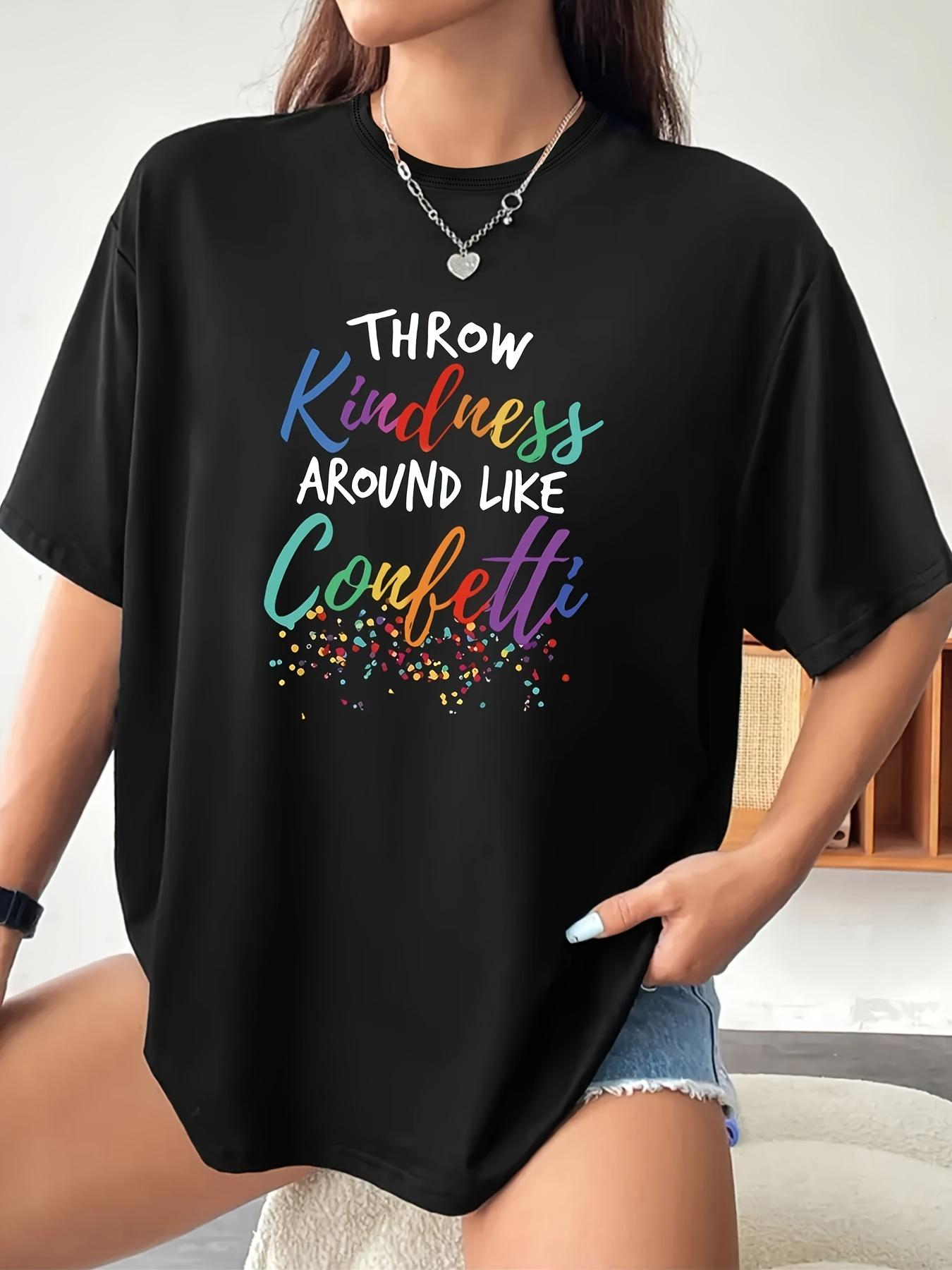 Plus-Size Women S Printed Casual T-Shirt S разноцветный