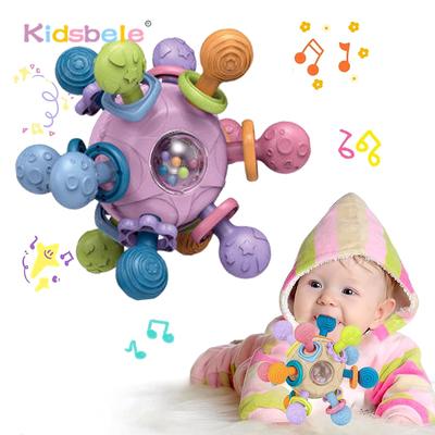 Baby Montessori Greifaktivitätsspielzeug Lebensmittelqualität Beißsensorikspielzeug für Babys 0 3 6 9 12 Monate Neugeborene Säuglinge Weihnachtsgeschenk