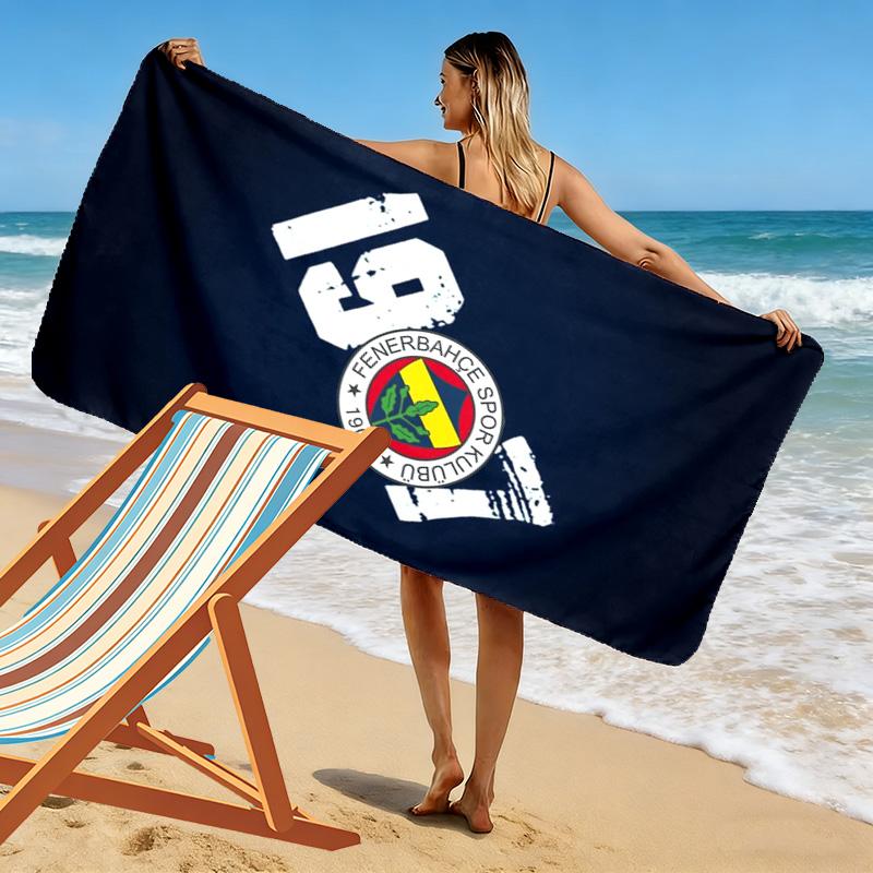 Fenerbahçe Legacy: Spirit Beach Towel Outdoor Camping Portable for Travel Absorbent Bath Towel Quick-drying Swim Towel Seaside
