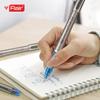 Flair Writometer Seiden Gel Packung mit 10 Stück Blaue Tinte 0,5 mm Gelstifte Gunmetal Clip Mattes Finish Sanftes Schreiben Büro Schule