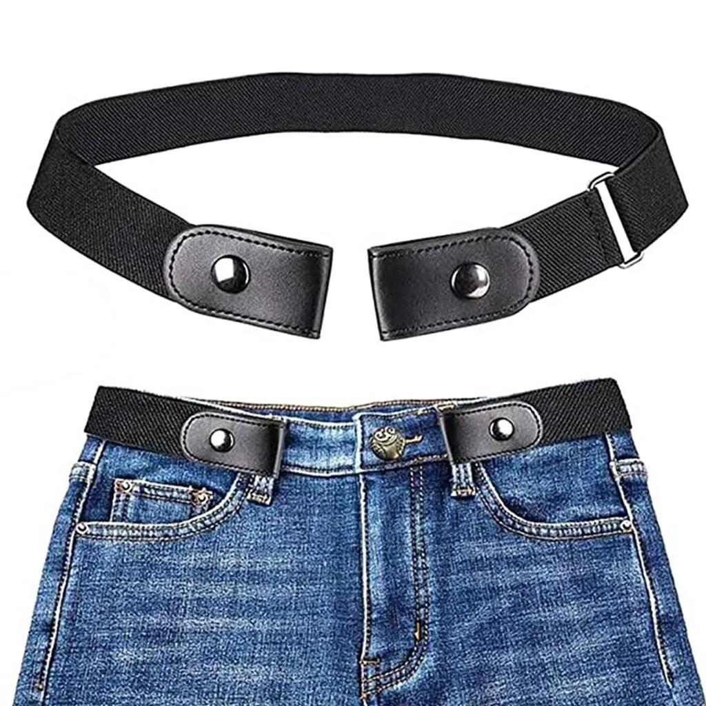 Schnallenloser Gürtel für Jeanshosen, Kleider, dehnbarer elastischer Taillengürtel ohne Schnalle für Damen/Herren, keine Beule, kein Ärger mit der Taille