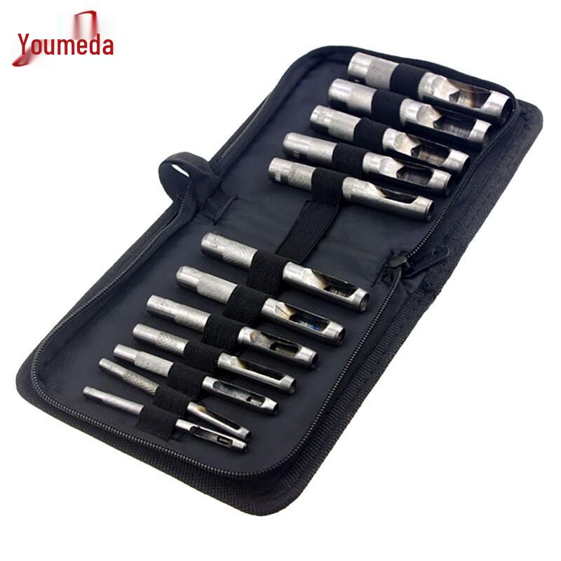 Youmaida Industrial Leather Belt Hole Punch Set 3mm-16mm
