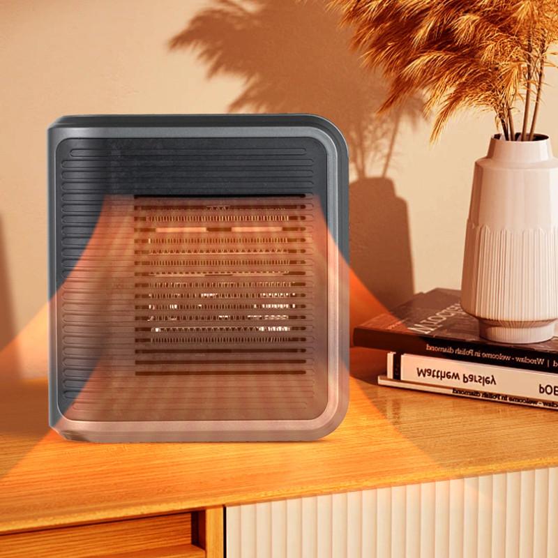 Riscaldatore Elettrico Piccolo Domestico da 800W Macchina Riscaldante Invernale a Parete Soffiatore ad Aria Calda Multifunzionale Controllato a Tocchi