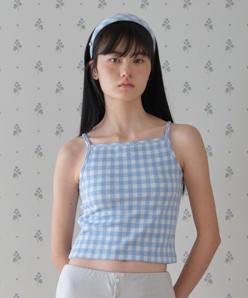 Ttudement Gingham Check Hair Band_Light Blue