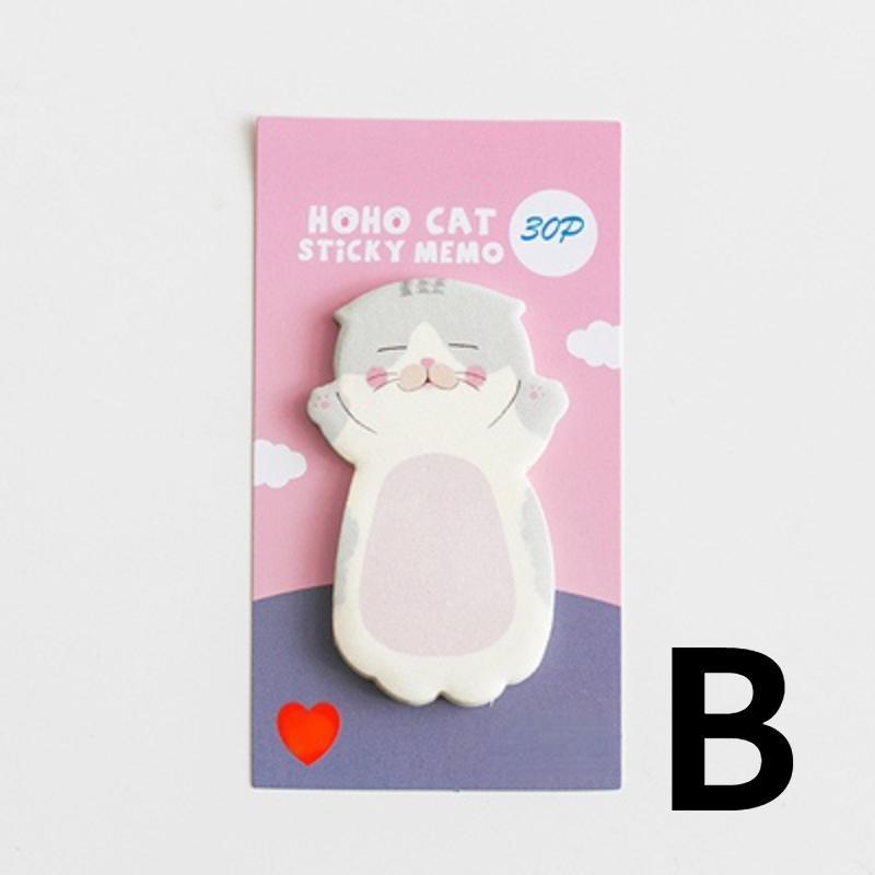 1 db Cute Cat sorozat öntapadós cetlik diáküzenet matrica N Times jegyzettömb Scrapbooking iskolai címke levélpapír