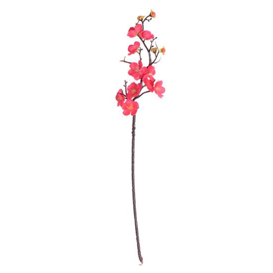 Artificial Plum Blossom Flowers Faux Cherry Blossom Branches Fake Long Stems Flower for Vase Floral Arrangement Home Wedding Table Decor