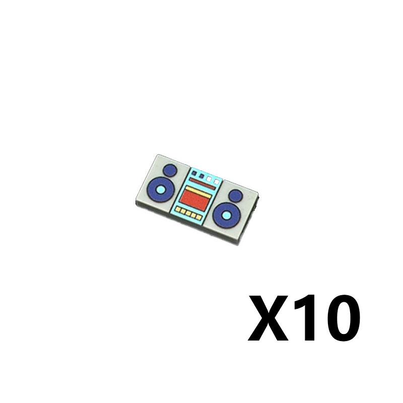 Accesorii Imprimate Oras Blocuri de Constructie Controller Calculator Monitor Tastatura Tablou de Bord Telefon Mobil Radio Mini Caramizi Jucarii pentru Copii