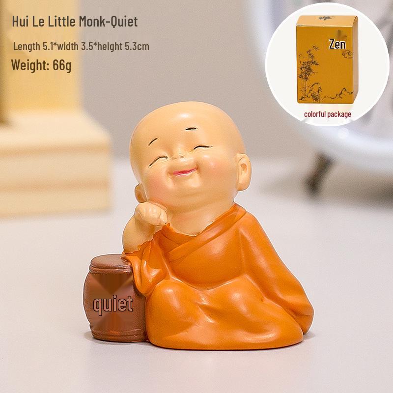 Creative Little Monk Zen Decor - Cute Figurine for Home, Office, or Living Room Display