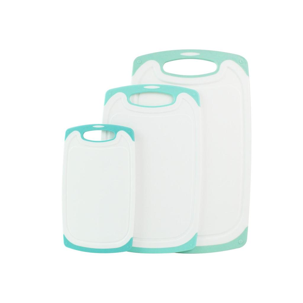 Non-slip Plastic Cutting Board Set - Home Kitchen & Baby Food Prep, 3 Pieces