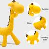 yangyizhi Baby Giraffe Teether, Silicone Chewing Toy for Soothing Gums, Anti-Choking Guard, Food Grade BPA-free Teething Relief Infants