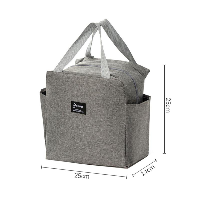 Sac à déjeuner multifonctionnel grande capacité Oxford imperméable portable à fermeture éclair sacs à déjeuner thermiques pour femmes hommes boîte à déjeuner