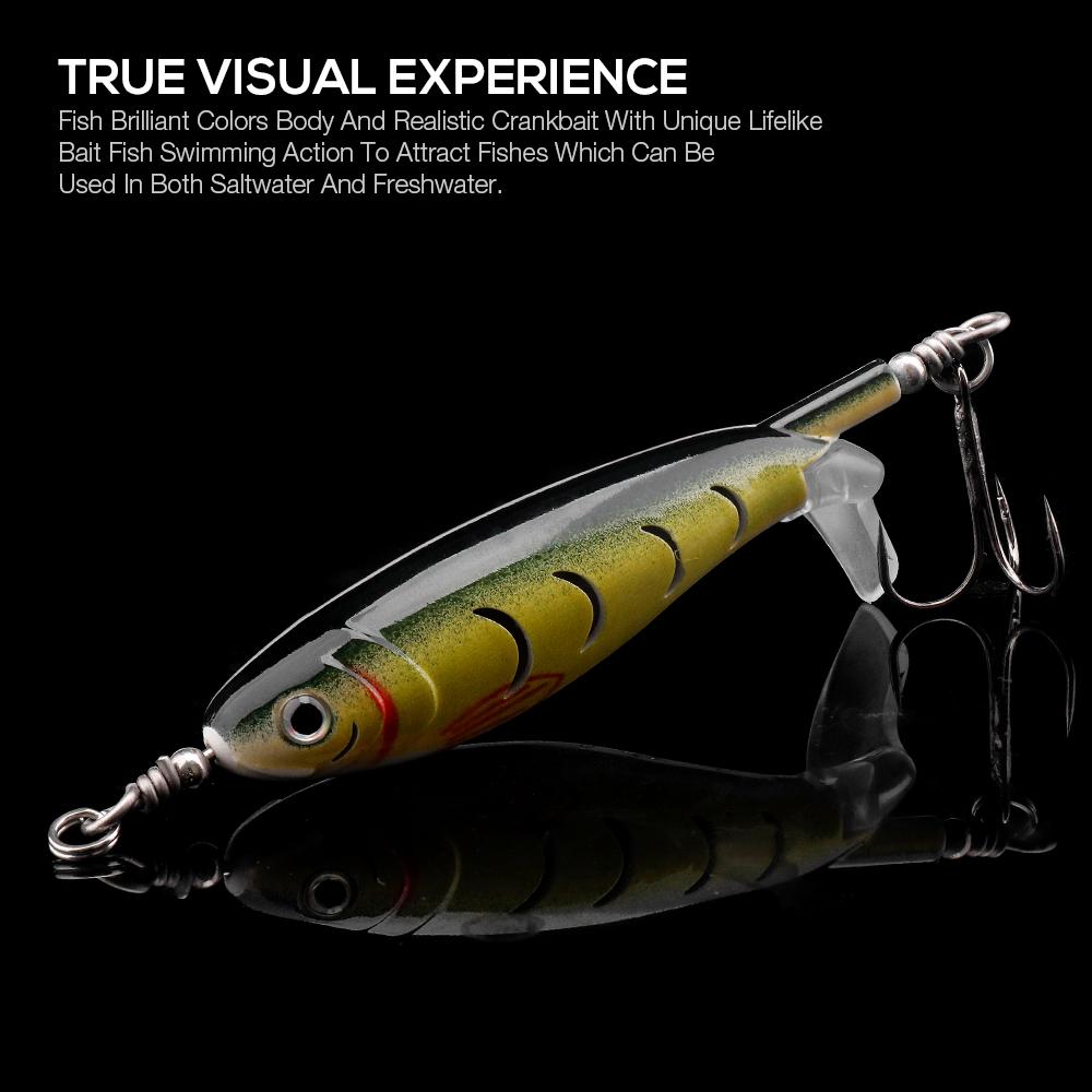 10cm 9g Topwater Pencil Lure Rotating Propeller Body Bait Floating Hard Bait for Bass Pike Surface Fishing