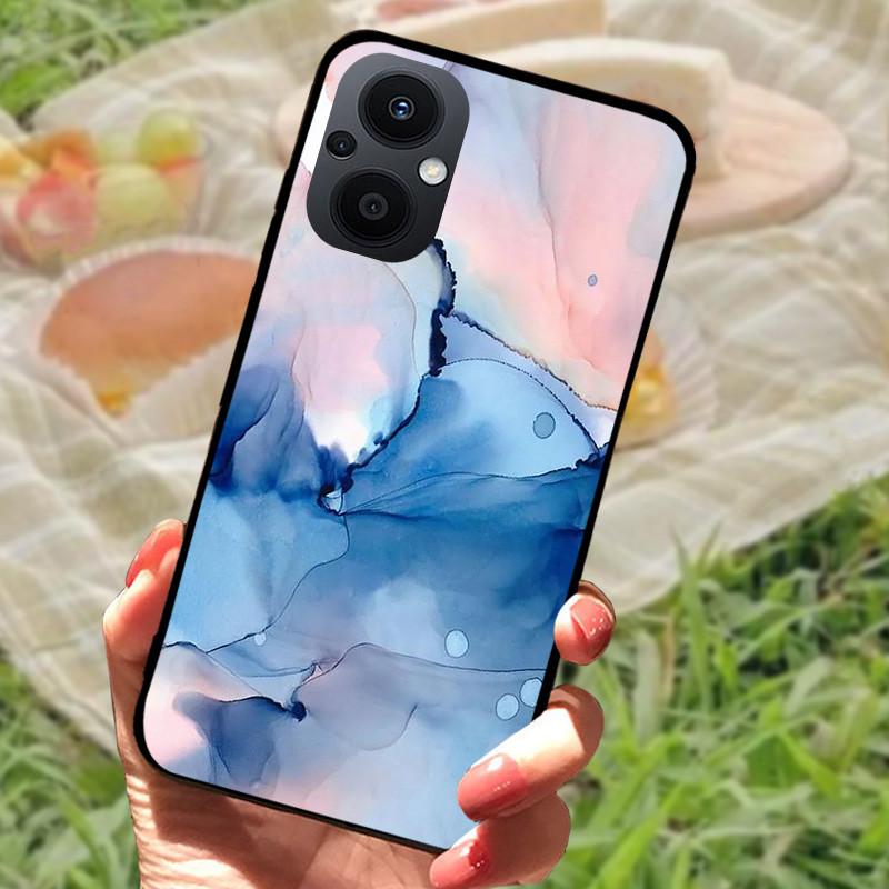 Case For OPPO Reno 7 8 Lite 5G Covers Soft Silicon Lion Wolf TPU Phone Cover for Oppo Reno7 Z 5G Reno 7Z 7Lite Cases Cool Marble