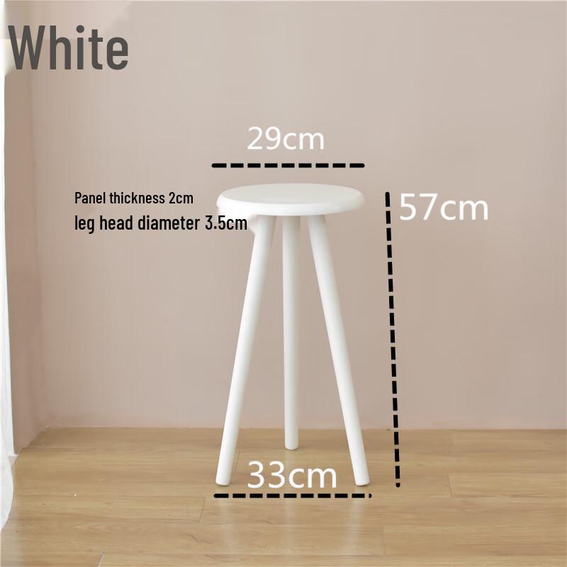 Oushomai White Solid Wood Indoor Flower Stand