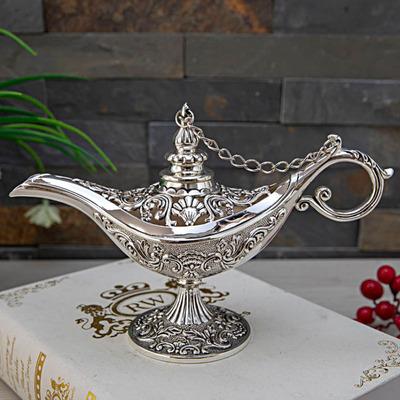 Vintage Legend Lamp Magic Genie Wishing Light Pot Classic Home Tabletop Decor Crafts Display Birthday Gift Wedding Christmas