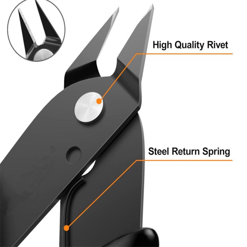 1Pcs 170 Cutting Plier Electrical Wire Cable Cutter Metal Side Snips Flush Pliers Convenient Durable Tool Pliers