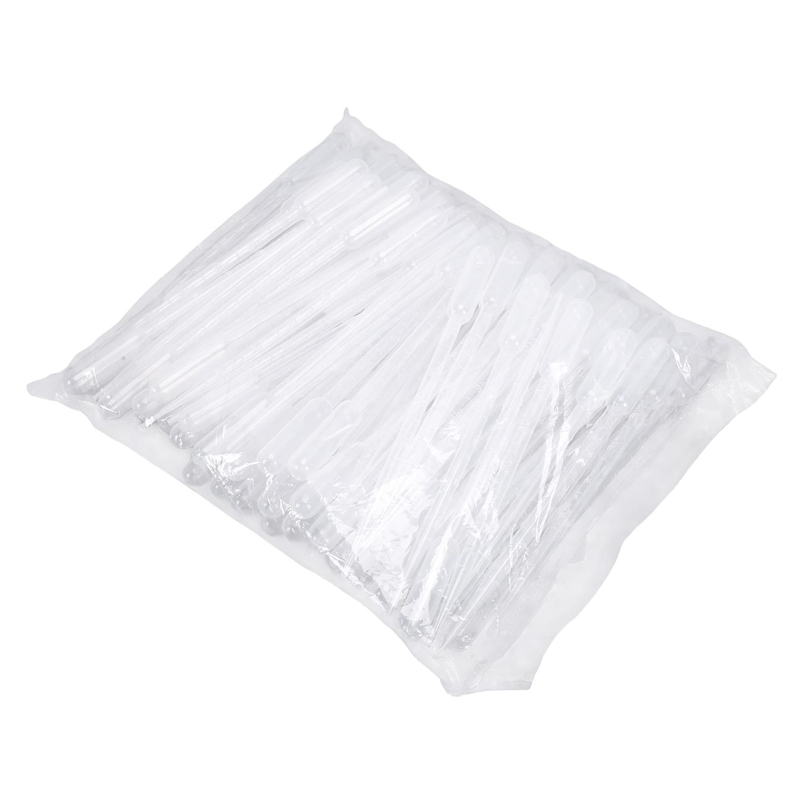 100PCS 5ml Transfer Pipettes Plastic Calibrated Disposable Dropper for Liquid Essential Oils Science Laboratory