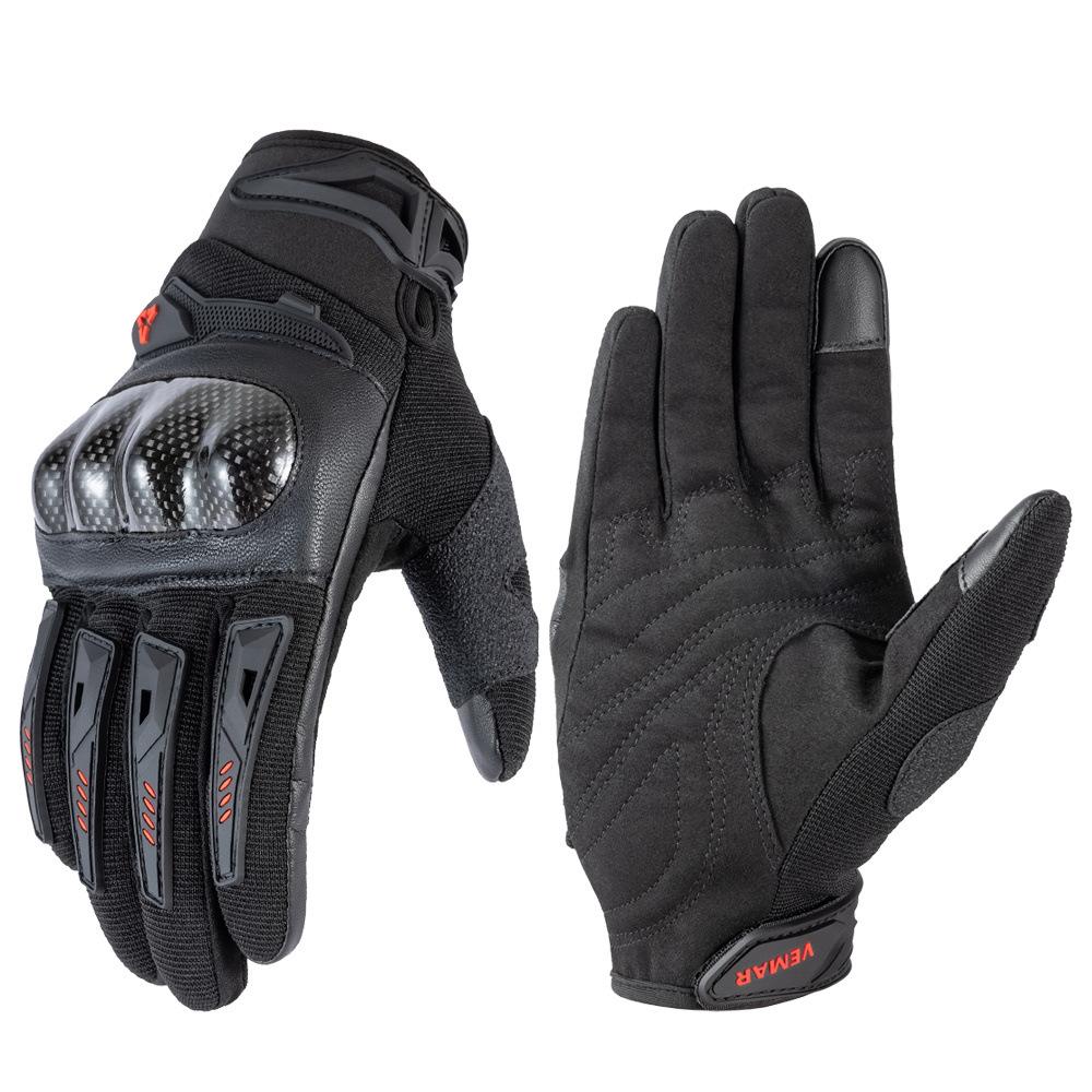 Gloves Men's and Women's Breathable Full Finger Anti-drop Locomotive Riding Equipment Off-road Gloves
