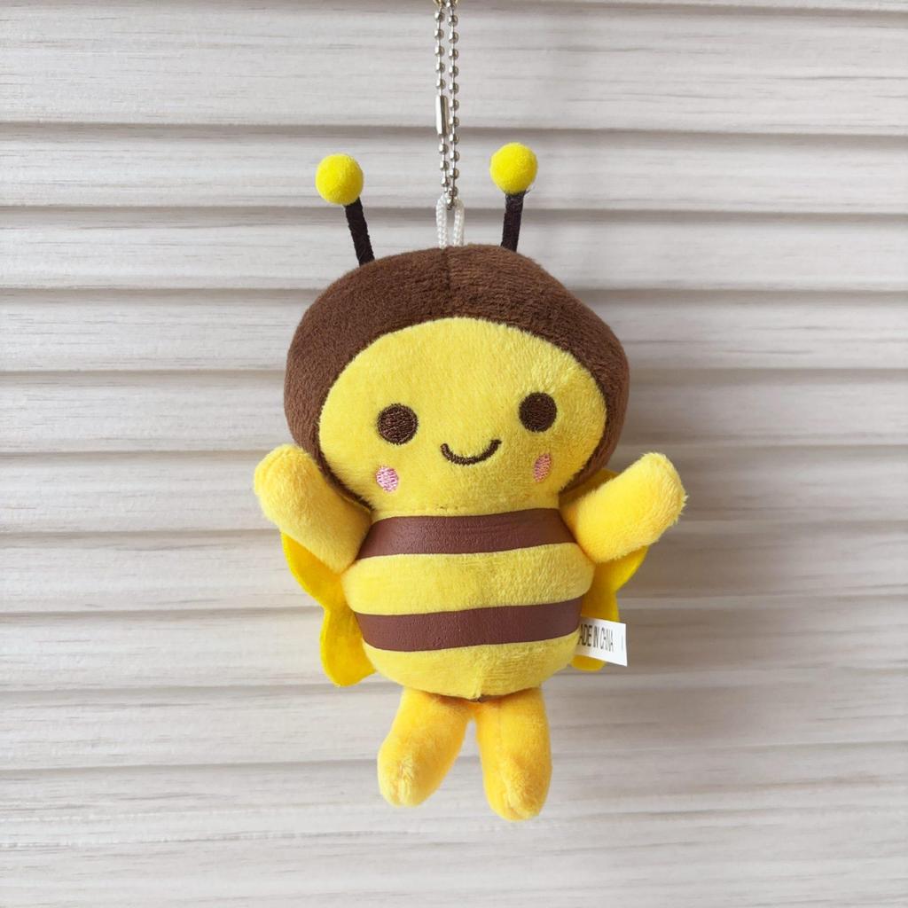 Adorable Bee Plush Keychain Pendant Doll