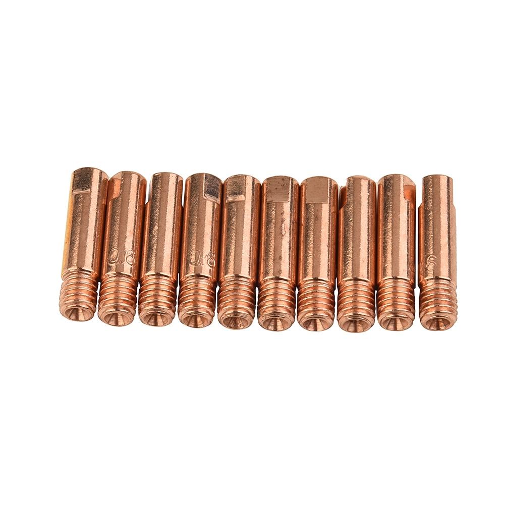 Premium MIG-Schweißbrenner Verbrauchsmaterialien 10 Stück MB15AK 0,6 1,2 mm Kontaktdüsen
