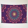 Casual Warm Daily Polychrome M-Mandala Flower Tapestry Washable Soft Tapestry Wall Hanging Decor for Living Home Room Bedroom
