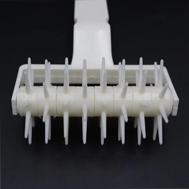 1 stücke Pizza Nudelholz Punch Gebäck Roller Pin Keksteig Pie Loch Präge Teig Roller Gitter Handwerk Backen Kochen Werkzeug