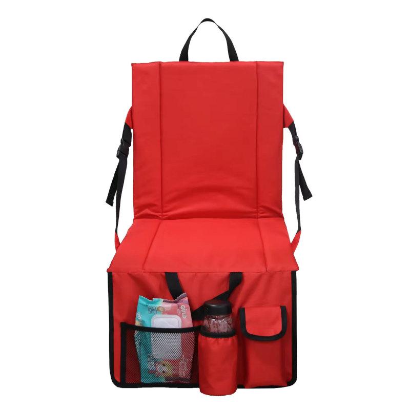 

Stadium Seats with Back Support Bleacher Seats with Backrest Padded Cushion Foldable Stadium Chairs for Bleachers with Back Support червоний