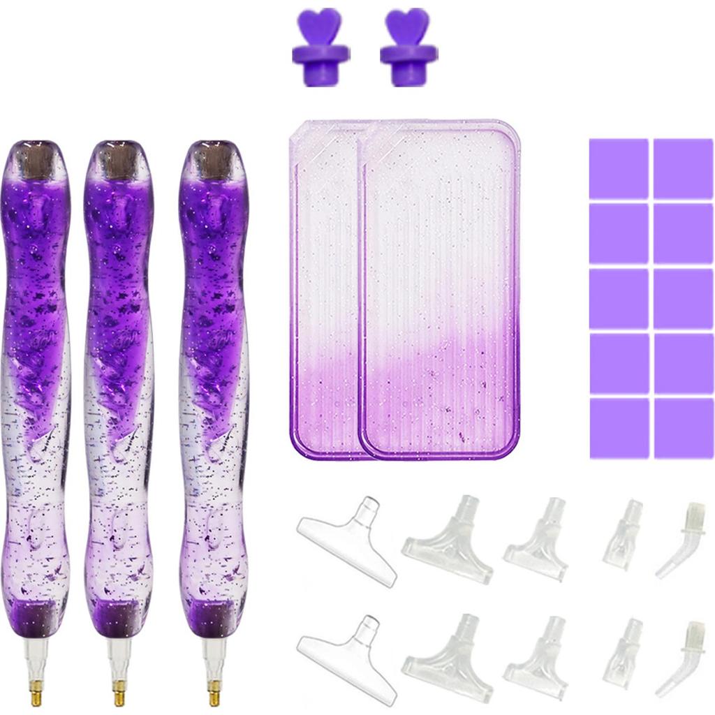 5D Diamond Painting Pen Kit with Clay and Various Tips Diamond Painting Tools for DIY Diamond Art