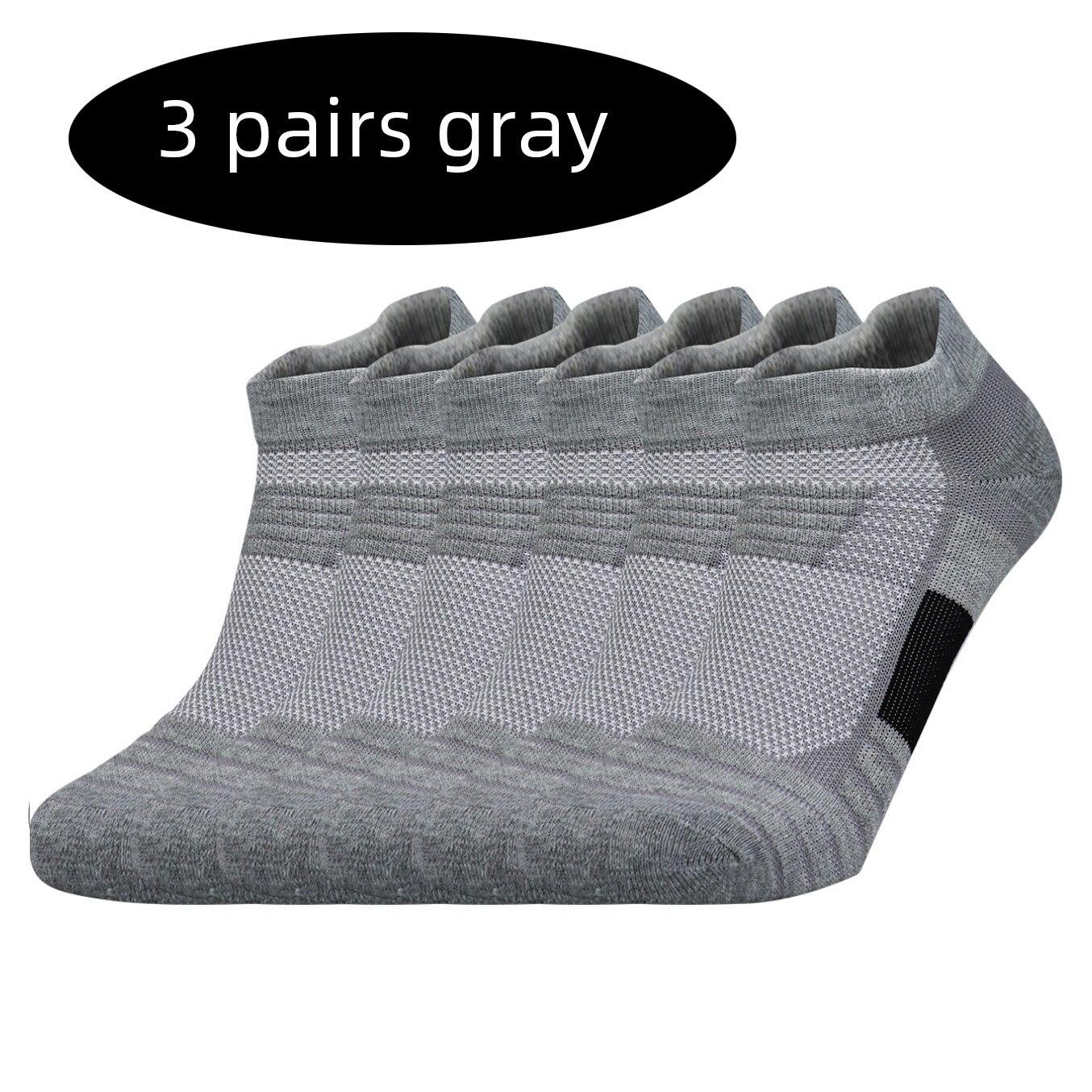 

3 пары спортивных носков, мужские и женские, короткие носки для бега, износостойкие, противоскользящие, для баскетбола, повседневные носки 37-44