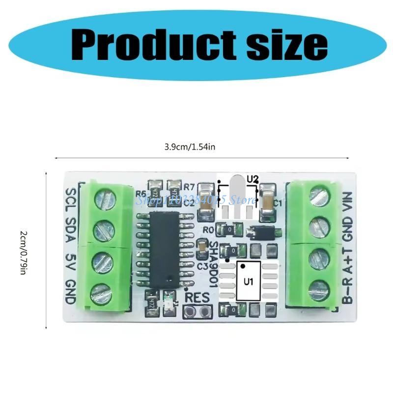 R6FF Modbus -40-125℃ 0-100%RH SHT30 Temperature and Humidity Sensors Module RS485 RS232 Adapter Board Expansion Module