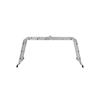 SONGMICS 3.5 M Ladder, Multi-Purpose Aluminium Ladder with 2 Metal Plates and 12 Steps, Articulated, Holds Up To 150 Kg, Silver