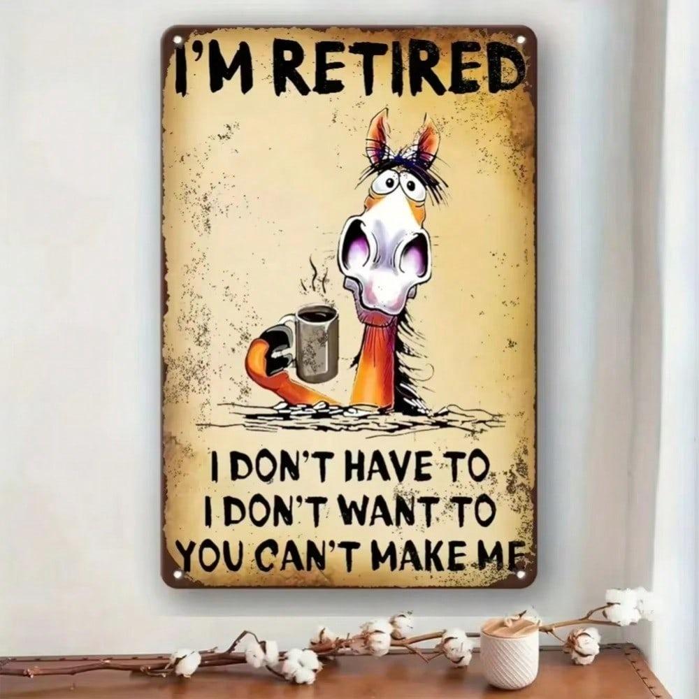 Vintage Metal Tin Sign Rustic Wall Decor Funny Garage Bar Cafe Home Art