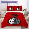 SC Freiburg Pattern Bedding Uilt Set Uilt Cover Pillowcase Home Decoration Birthday Gift (1 * Duvet Cover + 2 * Pillowcase Without Core)82