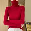 Women's Seamless Slimming Turtleneck Knitwear - Autumn & Winter Velvet Base Layer Sweater.